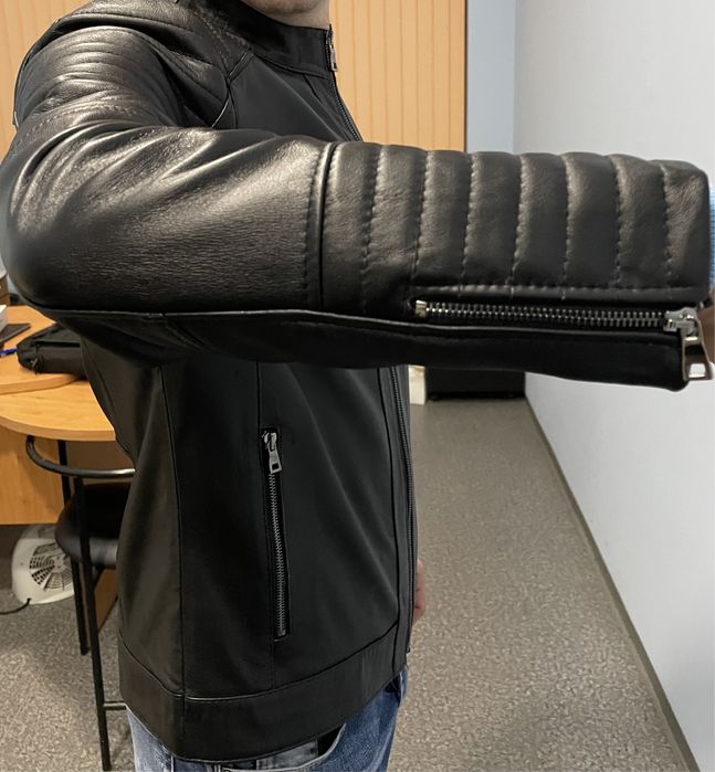 Продавам Ново Модерно Кожено яке от естествена кожа