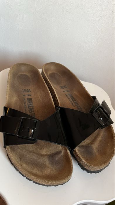 Birkenstock Madrid negru lac 39