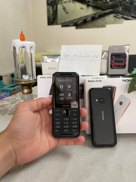 Yangi tugmali telefon Nokia 5310 – Musiqa uchun, 2 SIM, internetsiz