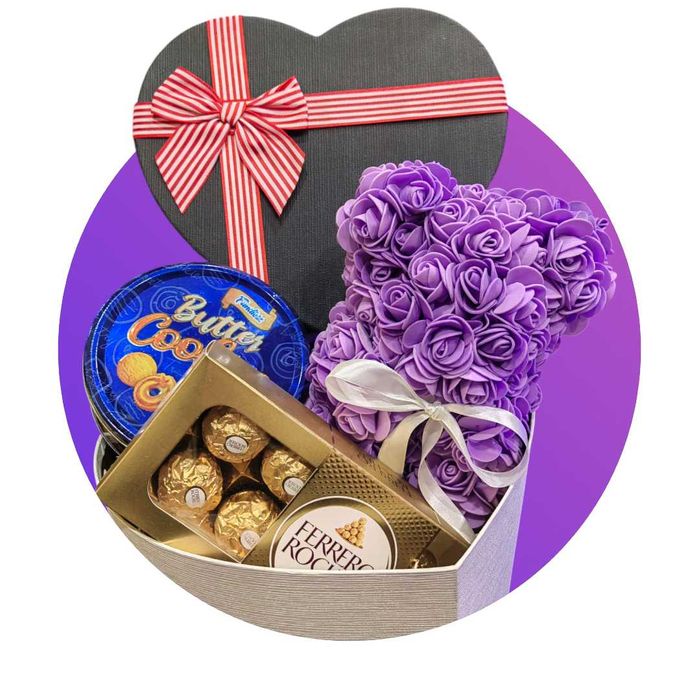 Кошници за подарък! и Мечета от вечни рози!