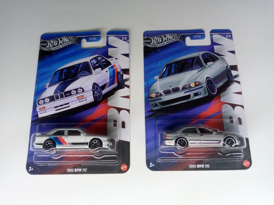 Модель BMW M5 E39 2001 и M3 E30 1992 Hot Wheels