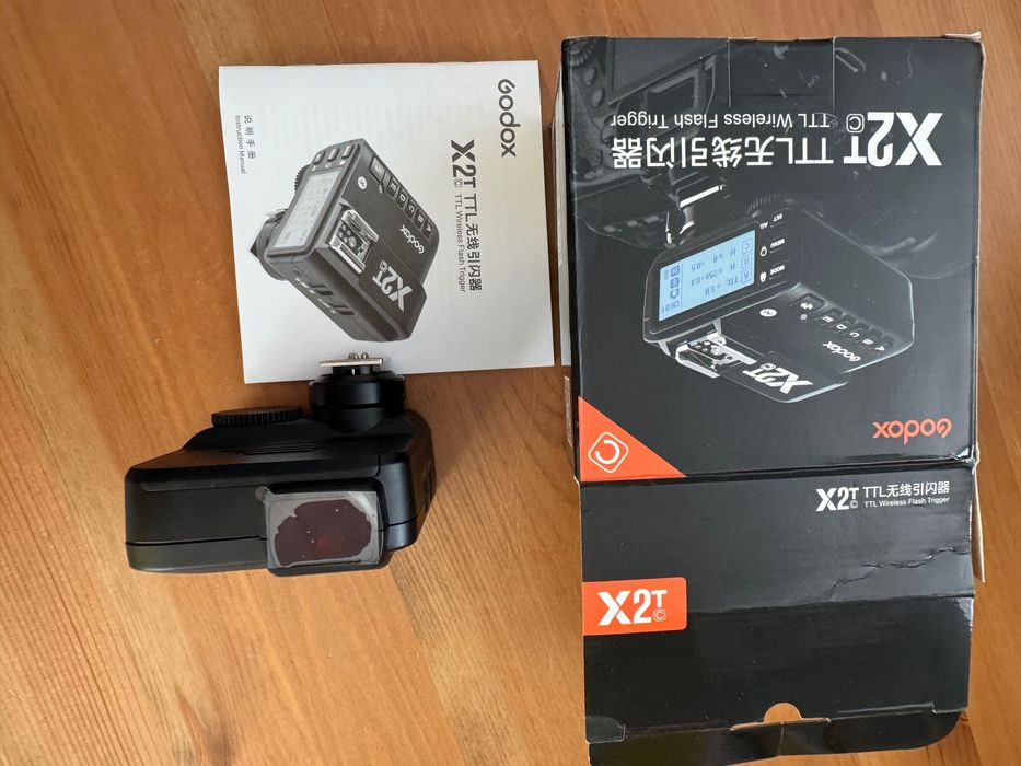 2 светкавици GODOX TT600 + X2Tc TTL синхронизатор Godox X2TFc Предавател за Canon