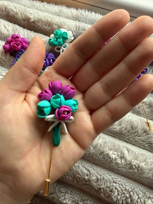 Brose handmade din lut polimeric