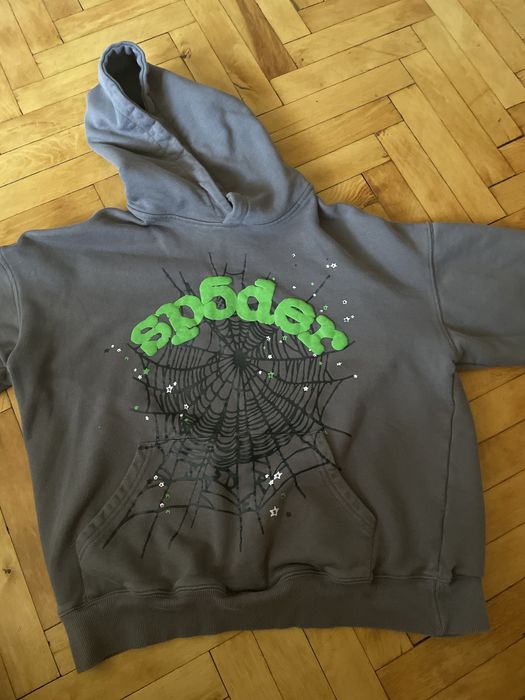 Spider hoodie green
