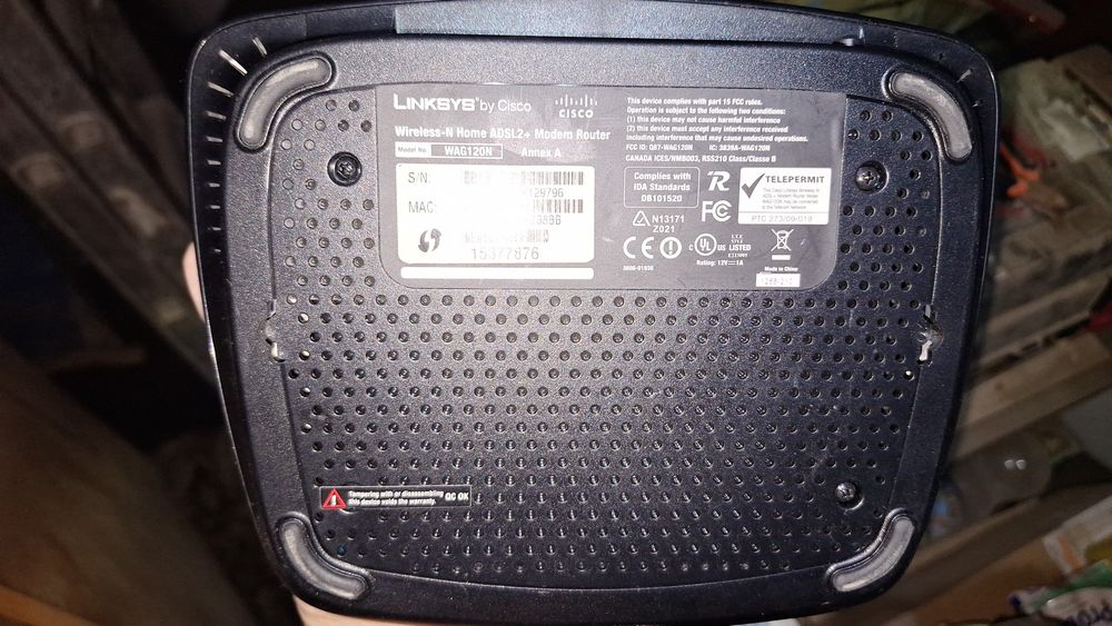 Модем WAG120N LINKSYS Home ADSL2+ Router (аналог TP-Link TD-W8951ND)