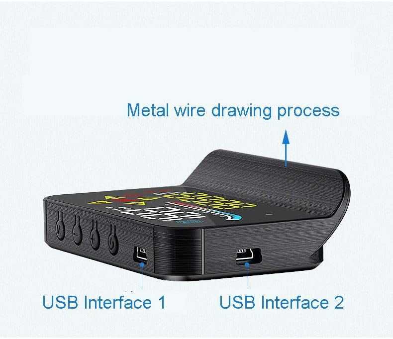 zalati HUD дисплей GPS/OBD за предно стъкло с USB