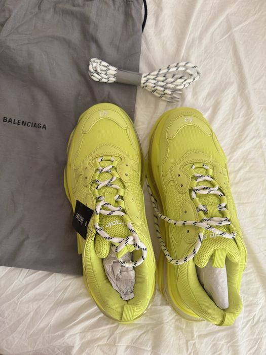 Balenciaga Triple S Neon Yellow