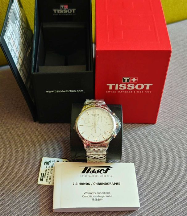 TISSOT Tradition мъжки часовник хронограф дата чисто нов 100% оригинал