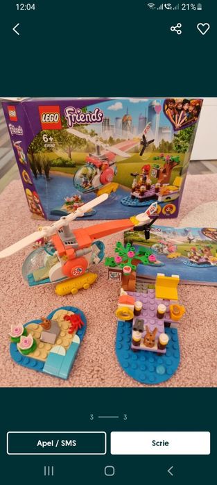 Lego nou Elicopter veterinar 41692