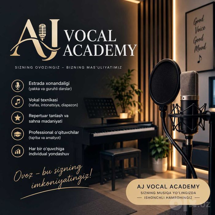 Уроки вокала в Ташкенте | AJ Vocal Academy