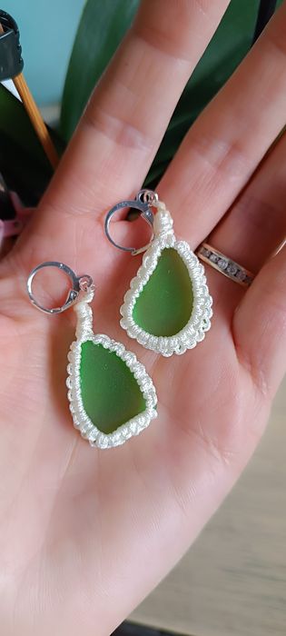 Нежни макраме обеци