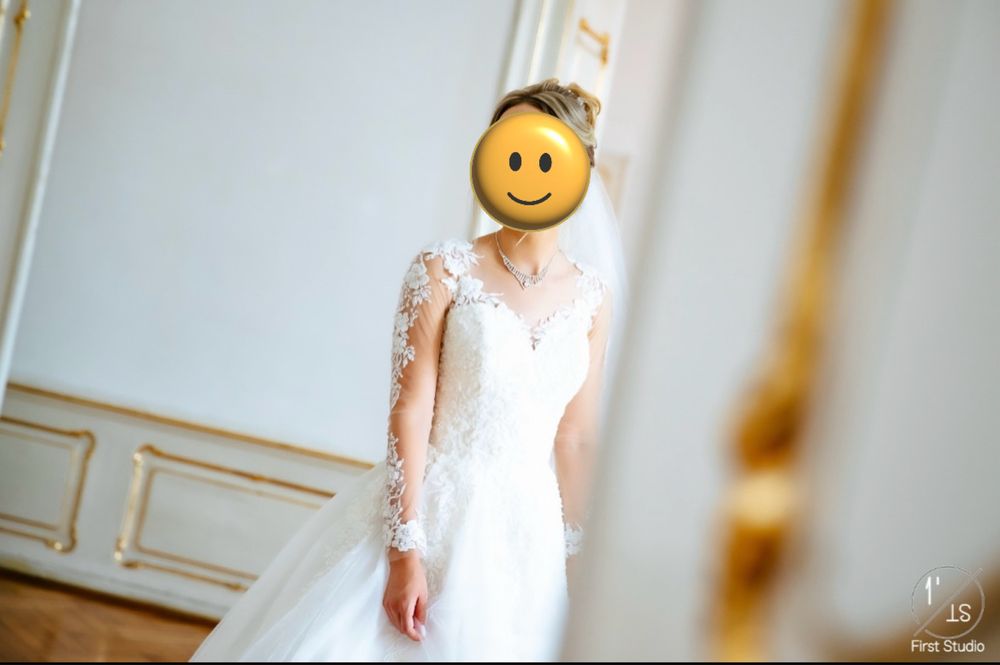 Vând rochie de mireasă, tip prințesă