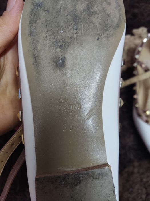 Балетки Valentino белые 36-37 р