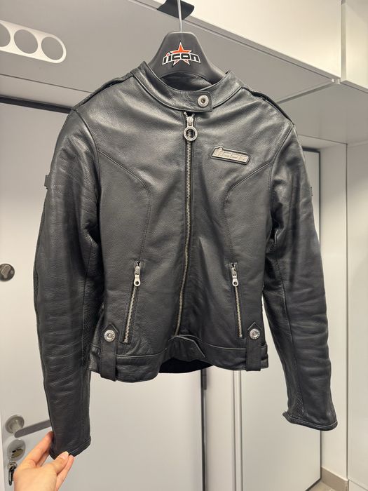 Icon Hella geaca moto de piele