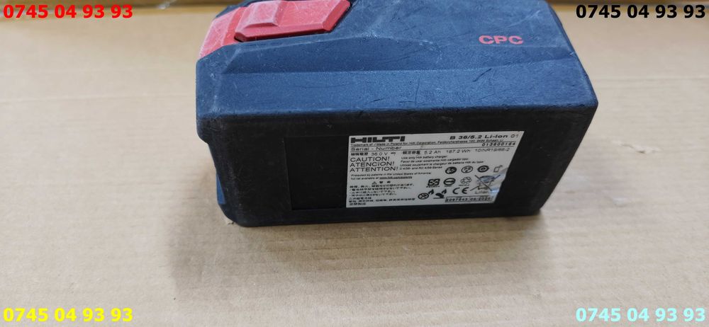 acumulator baterie HILTI 36V 5,2A LI-ION defecta