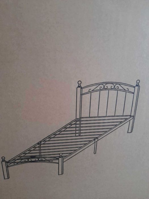 Метално легло с подматрачна рамка
