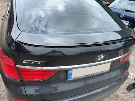 Спойлер лип за багажник – BMW GT F07 (2010-2013), черен гланц, бмв