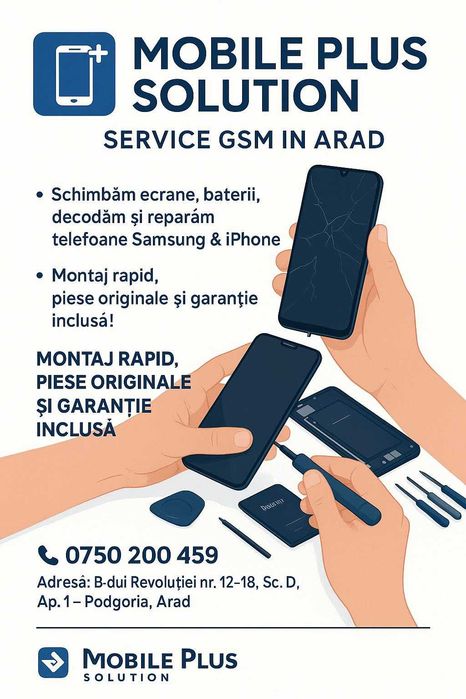 Service GSM Reparatii telefoane Mobile Plus Arad