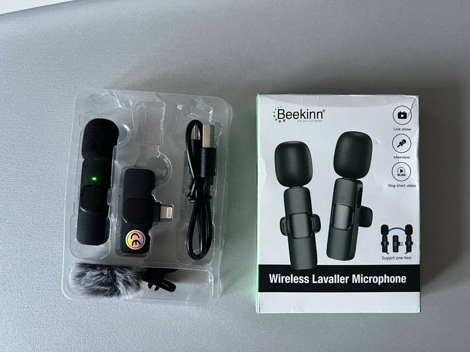Микрофон Beekinn Lightning — новый, полный комплект

Новый беспроводно