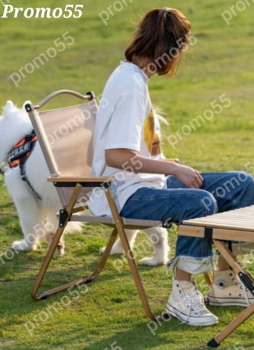 ПРОМО! Сгъваем олекотен стол за къмпинг, плаж, градина, тераса, пикник