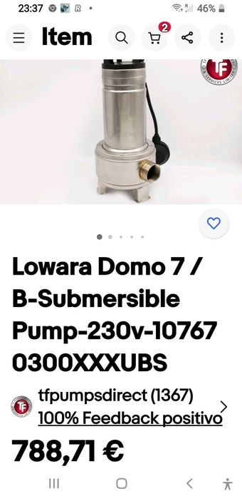 LOWARA DOM07/B pompa pentru apa