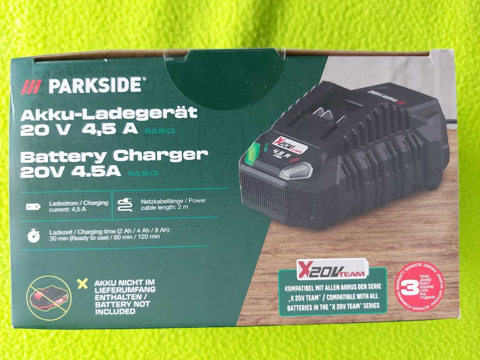 Parkside Incarcator de 4.5 A - 20 V PLG 20 C3