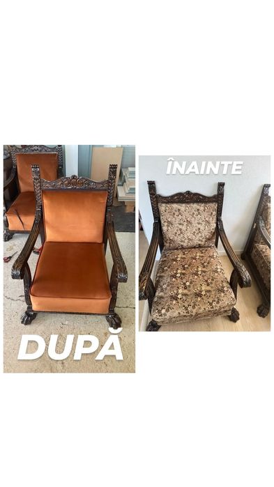 Retapițare canapea, coltar,pat,fotoliu etc