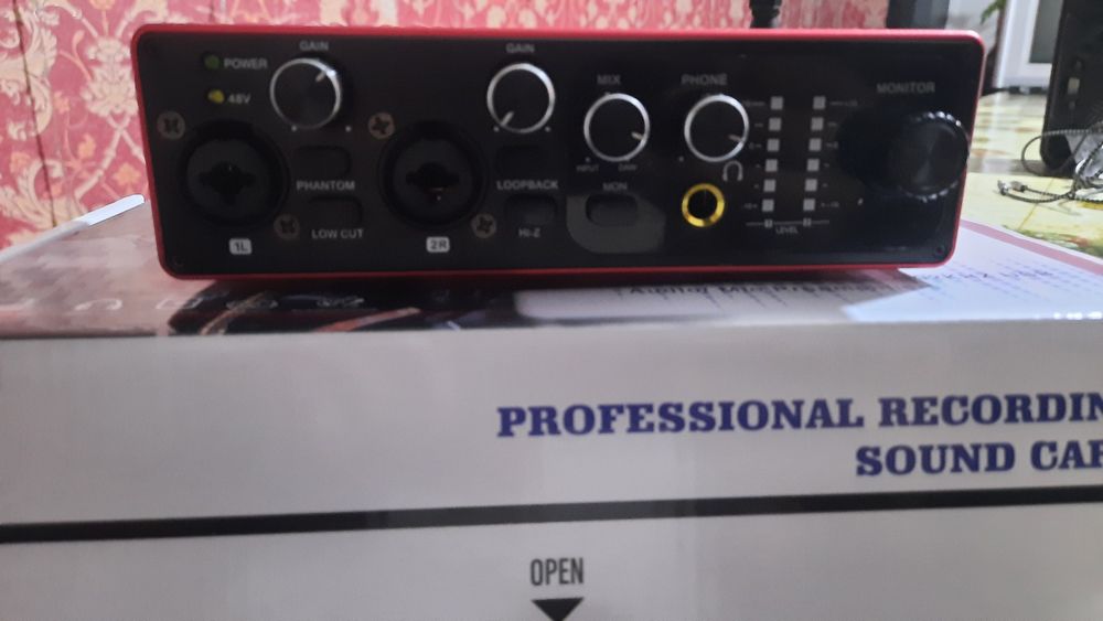 Звуковая карта. Для студия записи