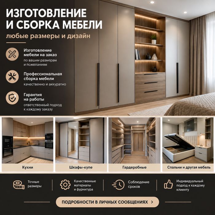 Сборка мебели Недорого Услуги мебельщика Разборка Ремонт изготавление