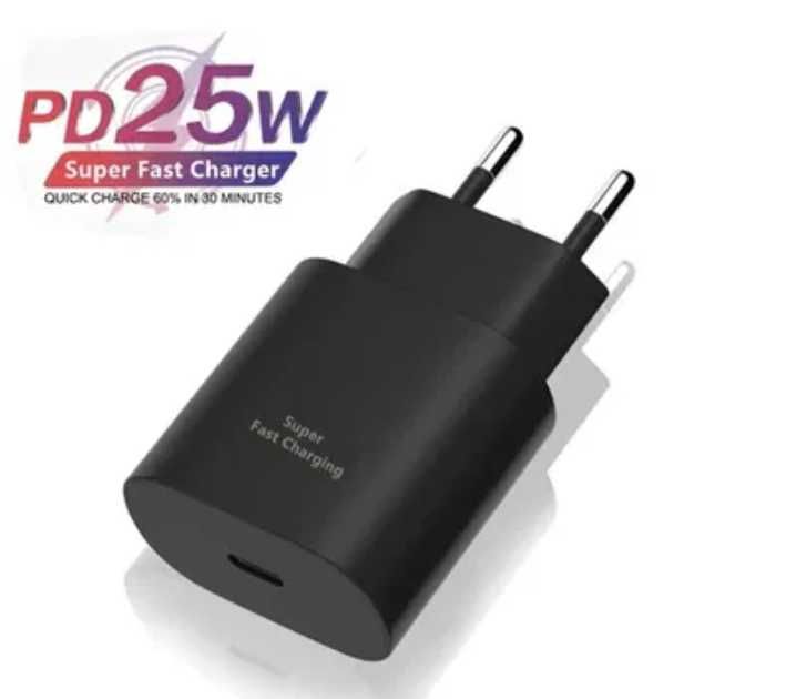 Зарядно 25W USB-C PD адаптер,съвместимо с всички устройства!Бързо зар.