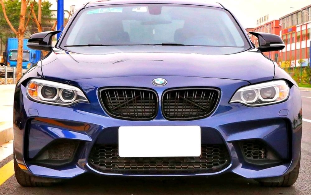 Grila dubla nari BMW Seria 2 F20 F21 F22 F23 F87 negru lucios