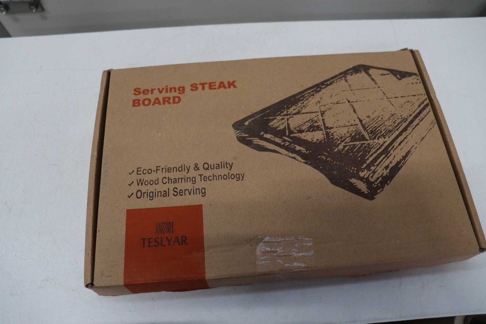 TESLYAR Дъска за стек, дъбова дървесина, 30x20см