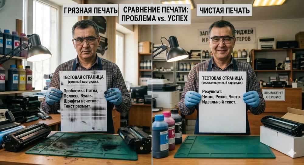 Заправка, ремонт принтера Алматы,