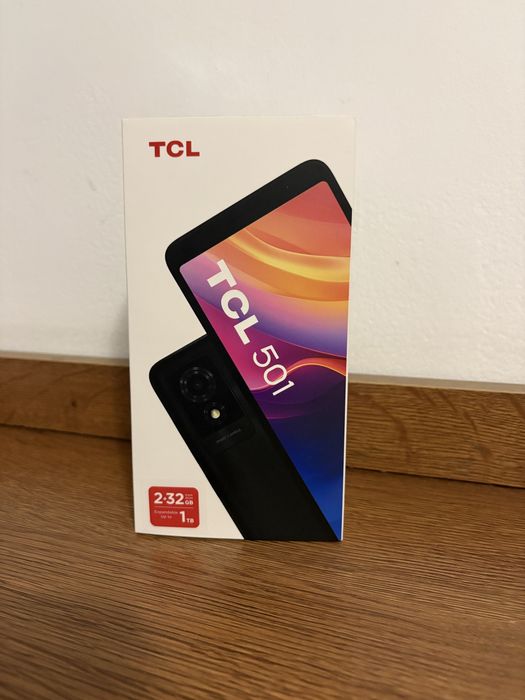 TCL 501, 32GB, nou, sigilat, negru