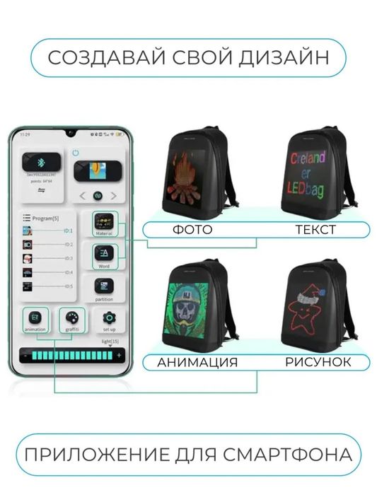 Рюкзак с дисплеем