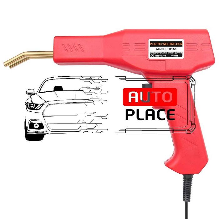 Поялник 150W за лепене на пластмаса с Телчета / Скоби / Пластини