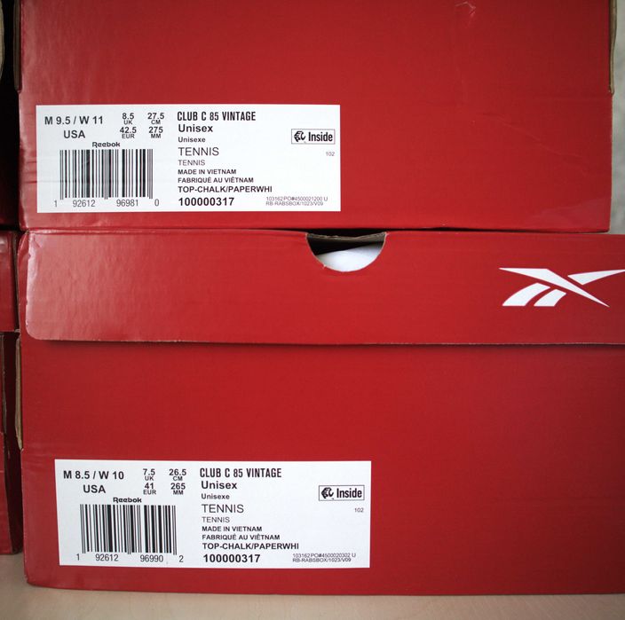 Мужские кроссовки Reebok Club C 85 оригинал, new US8.5 US9.5, 10