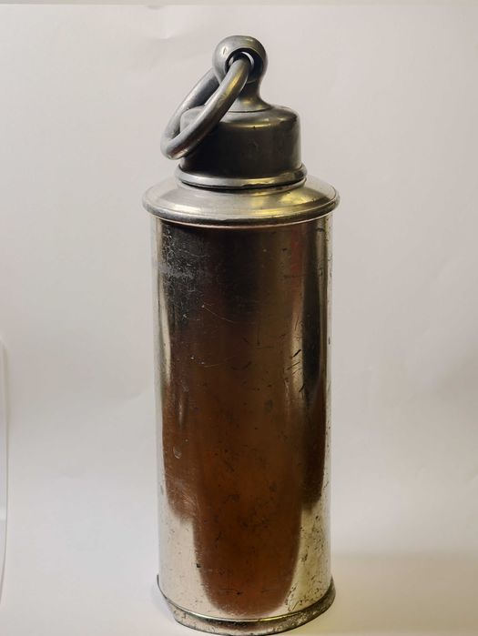 Sticlă Încălzitor vechi din Cositor (Pewter) Masiv 750g