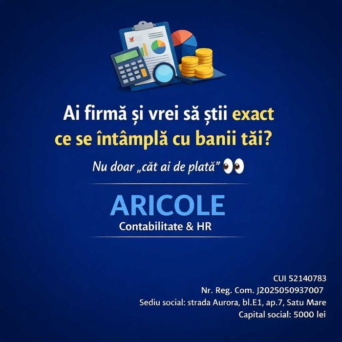 ARICOLE -Contabilitate SRL,PFA,II -expert contabil