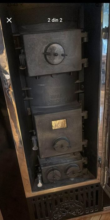 Șemineu/soba lemne antic 1905