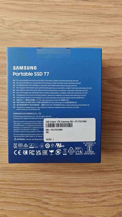 SSD extern 1TB SAMSUNG T7 MU-PC1T0T/WW USB 3.2 Gen 2, gri Nou Sigilat