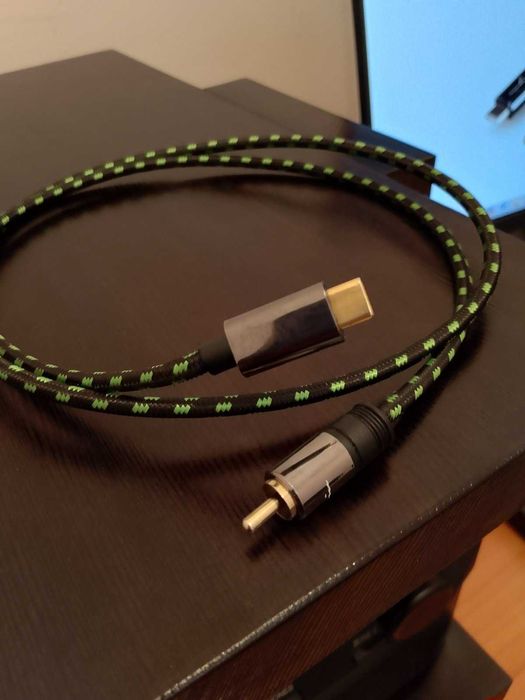 Коаксиален кабел Cayin CS-30TCR Type-C към RCA 1m.