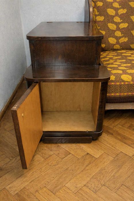 Recamier/Canapea extensibila vintage + lada de zestre – stare perfecta