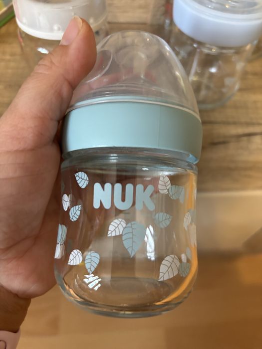 Стъклени шишета Nuk First choise и Natural sense