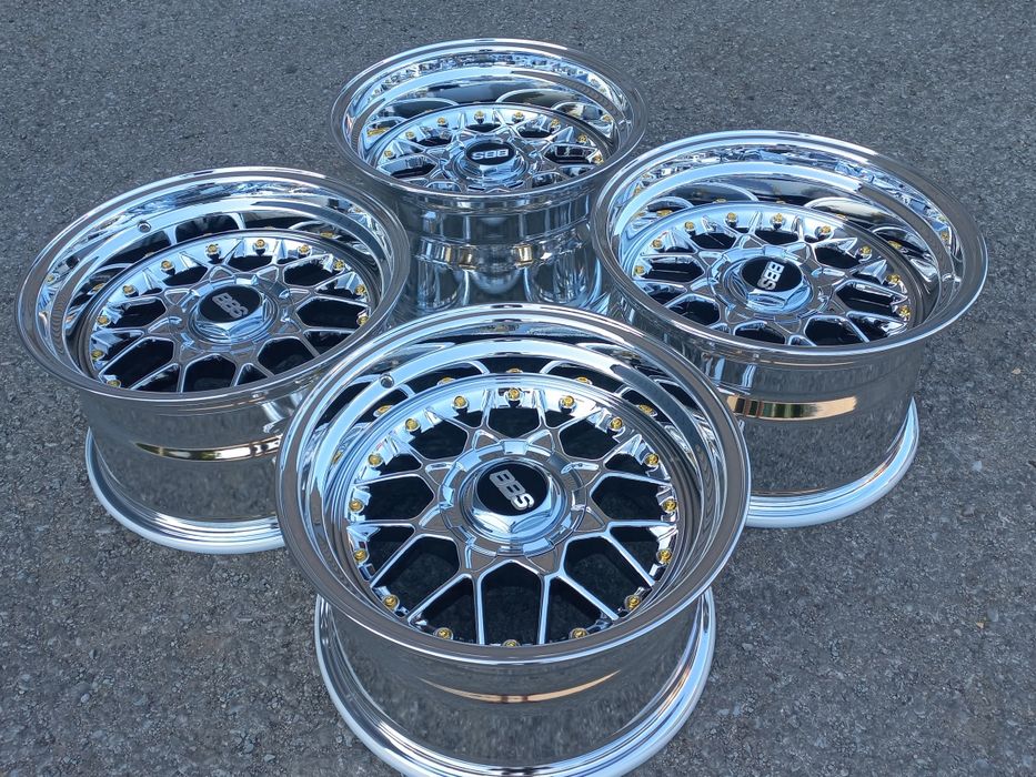 16"4х100 Bbs Fm3 Chrome 9-10j et15-12 Bmw E30 Golf 2 3...Чисто Нови..