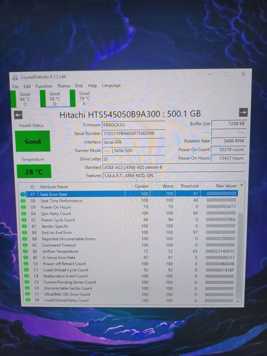 Hdd Hitachi 500gb