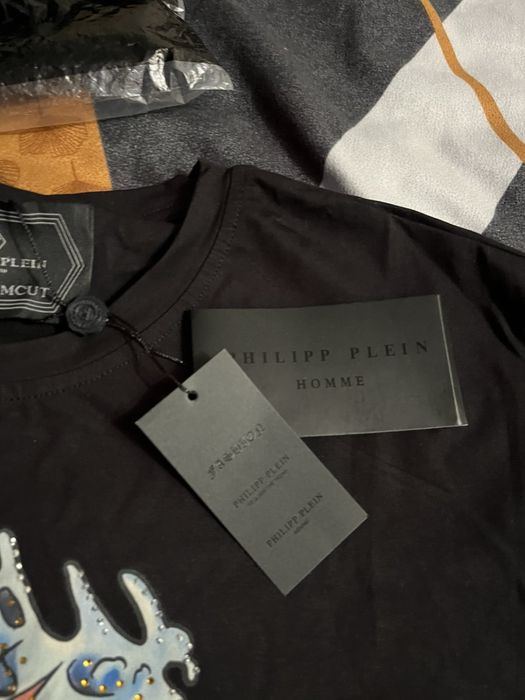 PHILIPP PLEIN Tattoo-print cotton T-shirt 3XL