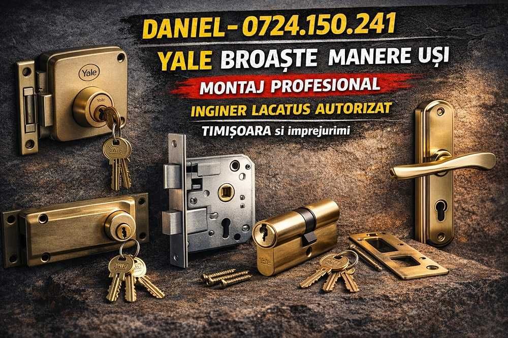 Montari Yale Broaste Manere Lacatus Reparatii Usi Timisoara