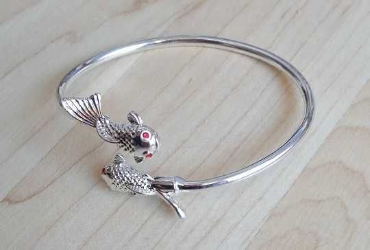 Масивна, сребърна, твърда гривна. 12 различни модели с/ без закопчалка