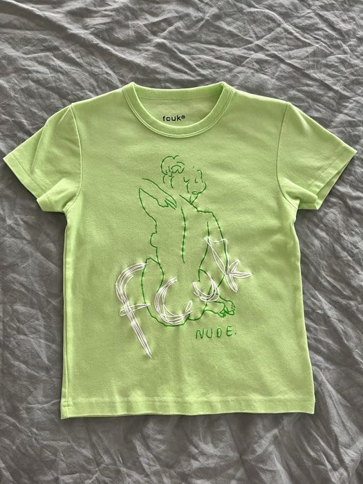 зелена тениска - baby tee